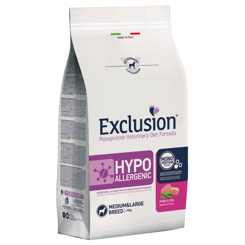 Exclusion Hypoallergenic Maiale e Piselli 12kg Exclusion Hypoallergenic Maiale e Piselli 12kg
